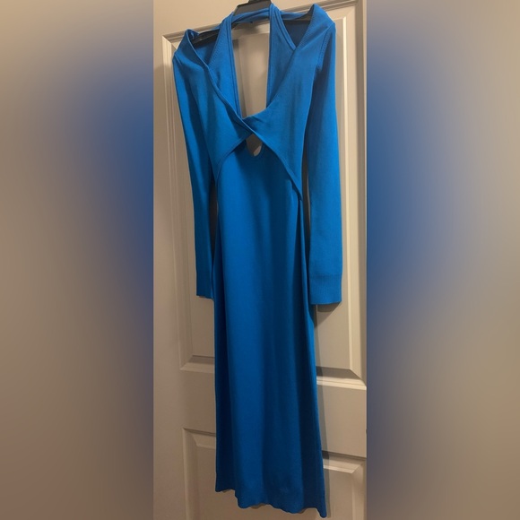 Monse Cutout Knit Bodycon Midi Dress Open Back Long Sleeves Size S NWT - Picture 6 of 16